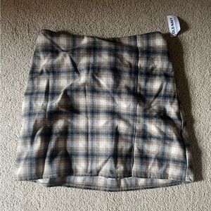 Old Navy Plaid Mini Skirt - Blue and Ta